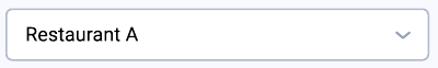 Location selector dropdown